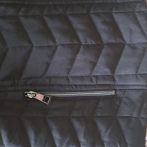 Black lightweight quilted coat Christopher & Banks medium - Picture 3 of 10